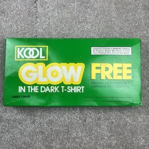 Vintage Kool Cigarette Ringer T-Shirt Large 80s Glow In The Dark Unopened